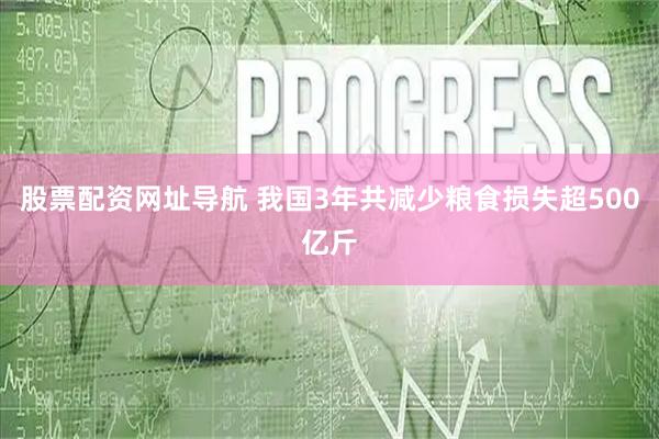 股票配资网址导航 我国3年共减少粮食损失超500亿斤